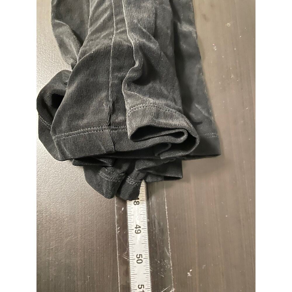 Coldwater Creek Women Maxi Dress Medium Black Slinky Stretch Long Sleeve Neutral - Picture 7 of 8